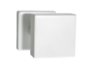 Pomoli Girevoli Quadro Decentrato Collo Tondo d.50x50x60h Rosetta Quadra d.50x50x10h AISI304 RAL9016 Bianco Opaco | Fimet Maniglie